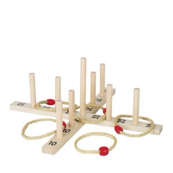 Goki Hoopla Game with 5 Sisal Rings