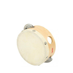 Goki Tambourine with Drumhead and 3 Bells - Elenfhant