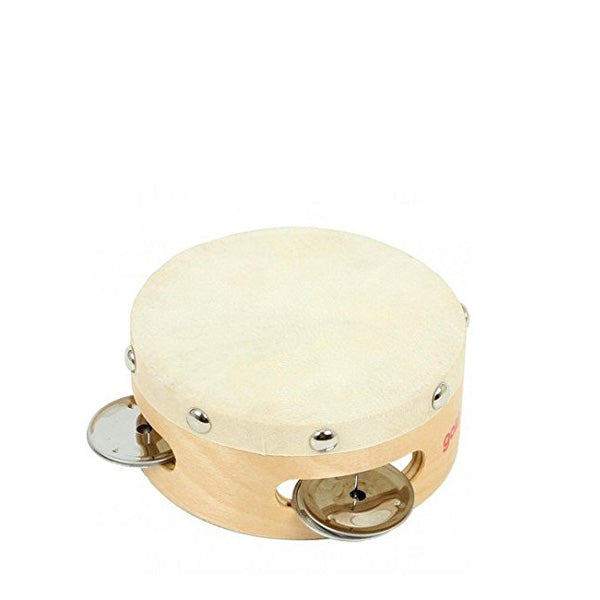 Goki Tambourine with Drumhead and 3 Bells - Elenfhant