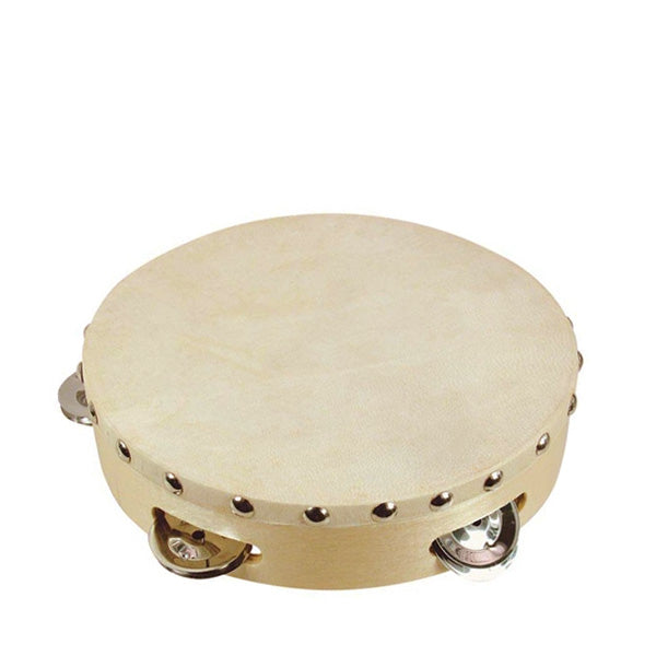 Goki Tambourine with Drumhead and 5 Bells - Elenfhant