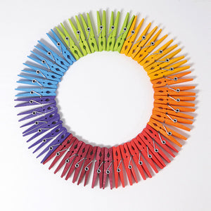 Grimm's Rainbow Clothespins - Set of 42