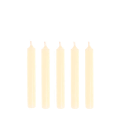 Grimm’s Cream 10% Beeswax Candles – 20 Pieces