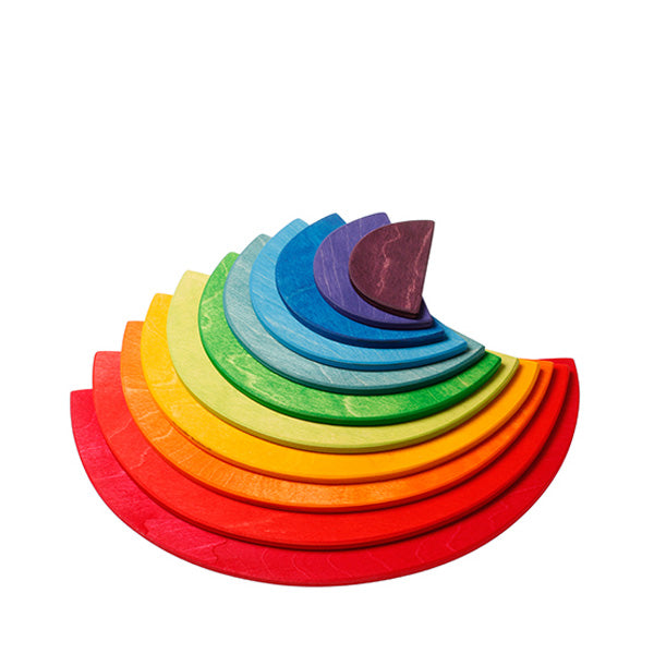 Grimm's Large Semicircles 11 Pieces - Rainbow