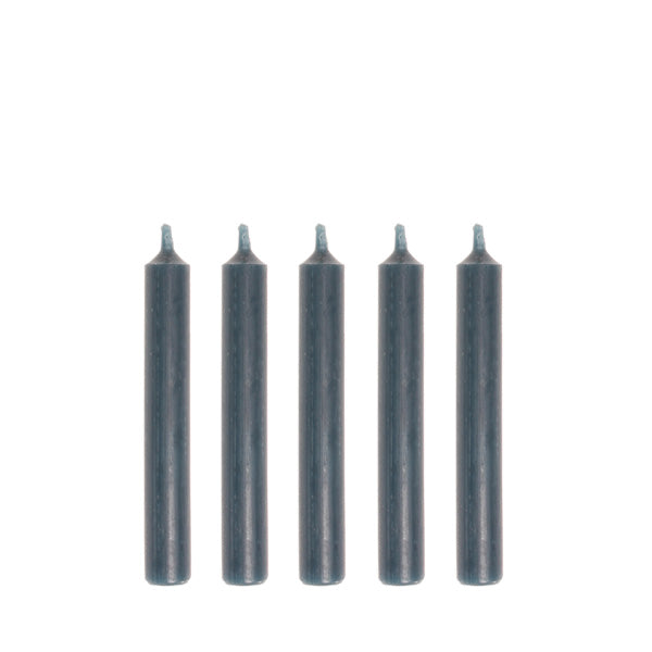 Grimm’s 10% Beeswax Candles 20 Pieces – Petrol