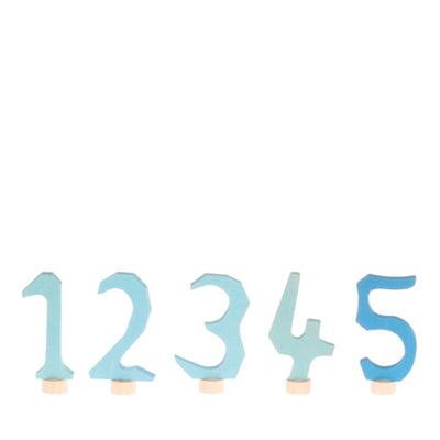 Grimm’s Decorative Numbers Set 1-5 – Blue