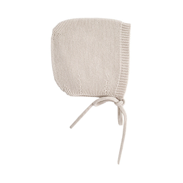 Hvid Knitted Bonnet Dolly - Off White