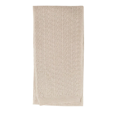 Hvid Knitted Scarf Eduart - Off White