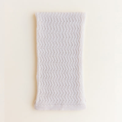 Hvid Knitted Scarf Fredrik - Off White