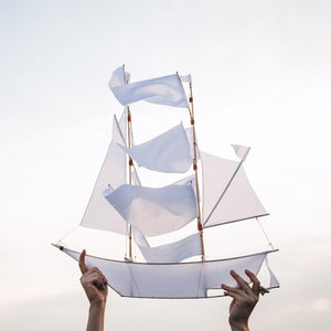 Haptic Lab Sailing Ship Kite – White