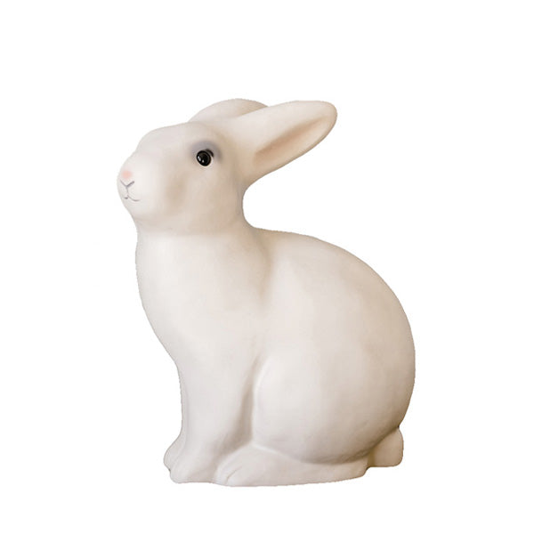 Heico Bunny Rabbit Lamp - White with Pink Snout