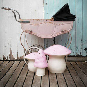 Mushroom shop lamp pink