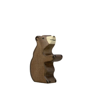 Holztiger Brown Bear Small - Sitting
