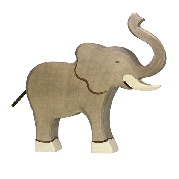 Holztiger Wooden Elephant Trunk Raised