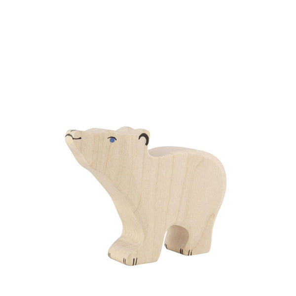 Holztiger Polar Bear - Small Head Raised