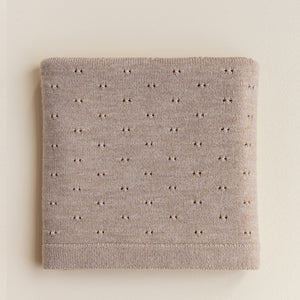 Hvid Blanket Bibi – Sand