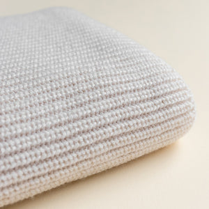 Hvid Blanket Blanka - Silver