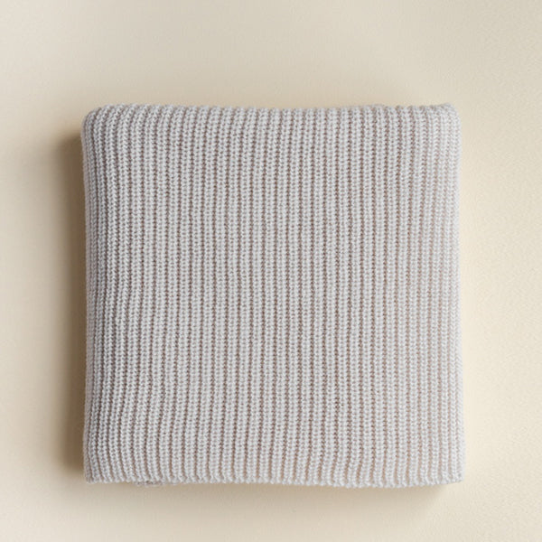 Hvid Blanket Blanka - Silver