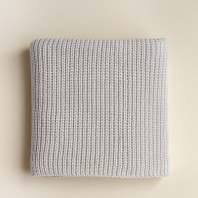 Hvid Blanket Blanka - Silver