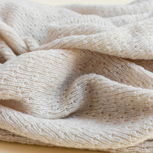 Hvid Blanket Flora – Silver