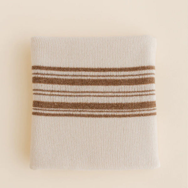 Hvid Blanket Gilbert - Off white / Walnut