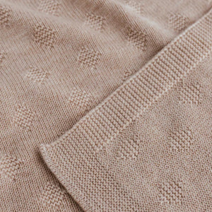 Hvid Blanket Gloria - Sand