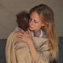 Hvid Blanket Gloria - Sand