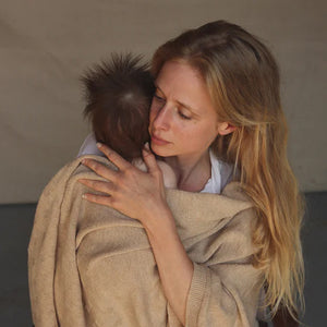 Hvid Blanket Gloria - Sand