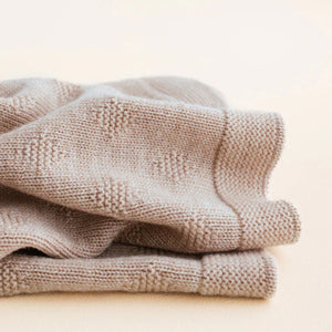 Hvid Blanket Gloria - Sand