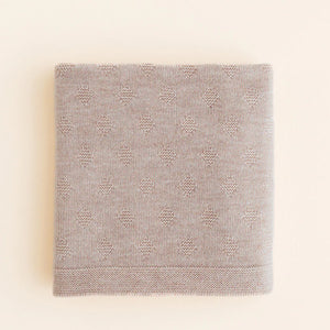 Hvid Blanket Gloria - Sand