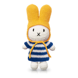Just Dutch Miffy – Blue Striped Dress and Yellow Hat