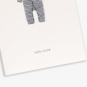 Kartotek Copenhagen Greeting Card - Baby Onesie Navy