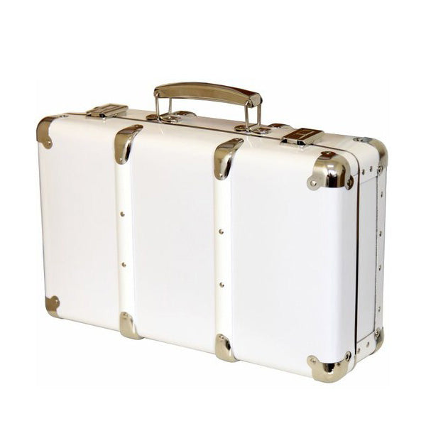 Kazeto Riveted Suitcase - White