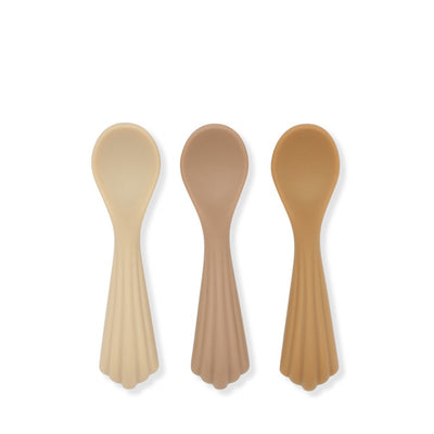 Konges Sløjd Silicone Spoons 3 Pack - Shell