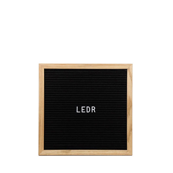 LEDR Letter Board 30×30 – Black