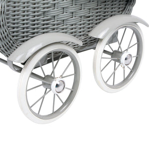 Legler Small Foot Dolls Pram –  Vintage Grey