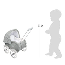 Legler Small Foot Dolls Pram –  Vintage Grey