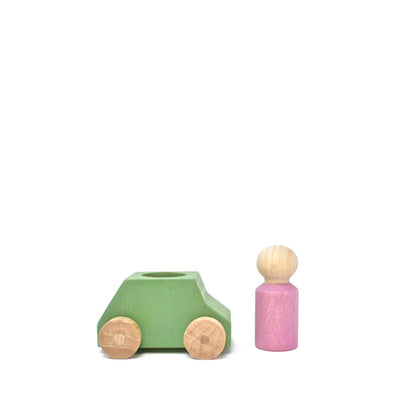 Lubulona Wooden Toy Car - Mint