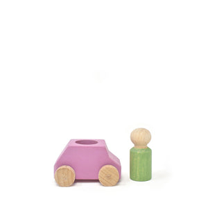 Lubulona Wooden Toy Car - Pink