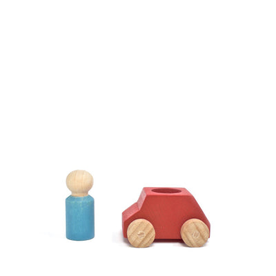 Lubulona Wooden Toy Car - Red
