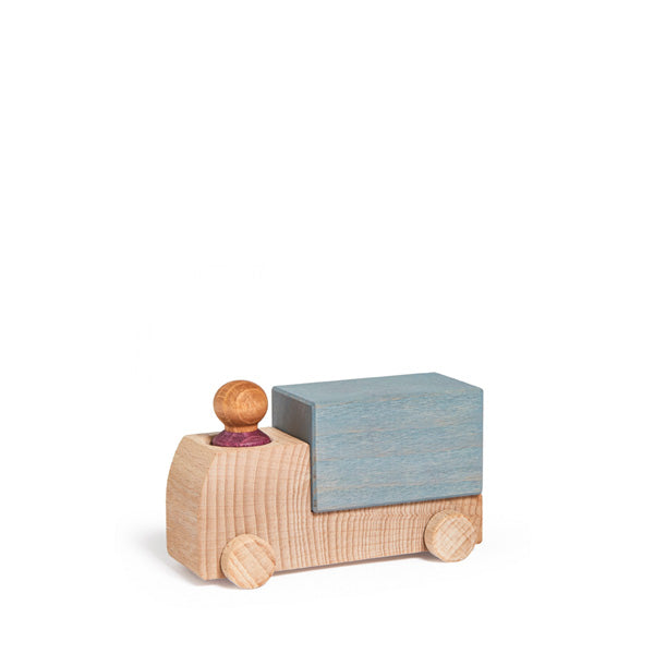 Grey wooden shop toys