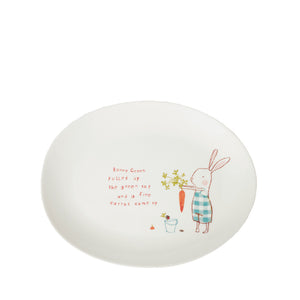 Maileg Bunny Green Melamine Plate