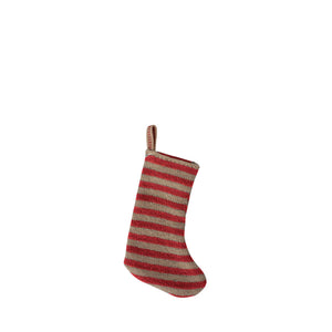 Maileg Christmas Stocking - Red/Sand
