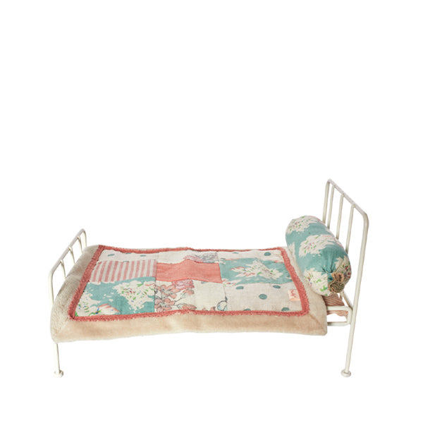 Maileg Vintage Metal Bed Mini – Off White