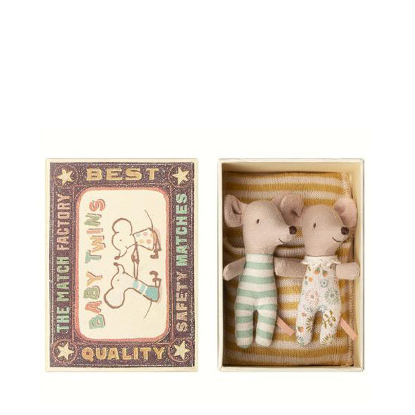 Maileg Baby Mice Twins in Box