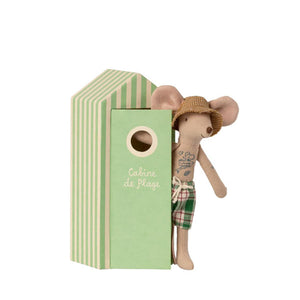 Maileg Beach Mice - Dad in Cabin de Plage