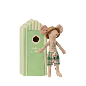 Maileg Beach Mice - Dad in Cabin de Plage