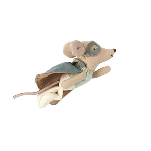 Maileg Mouse - Super Hero in Metal Suitcase