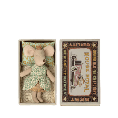 Maileg Princess Mouse - Little Sister in Matchbox