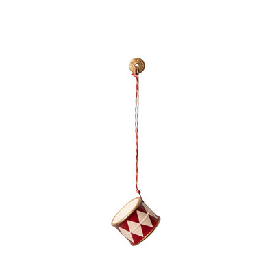 Maileg Metal Ornament - Drum Red