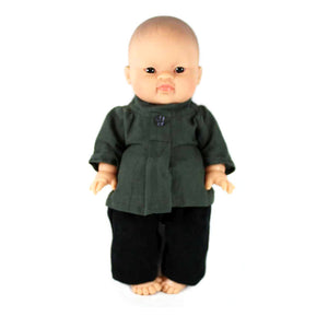 Minikane Paola Reina Baby Doll Ensemble GIORGIO – Grey / Black